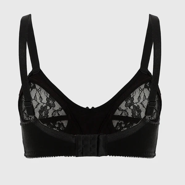 Lace & Synthetic Minimizer Bra